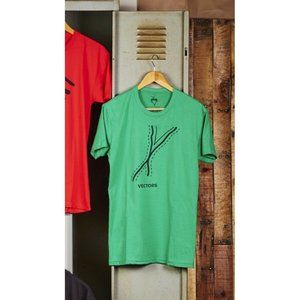 Vectors Designer Tee Shirt by AbstractBasics • Kelly Green • XL • Cotton